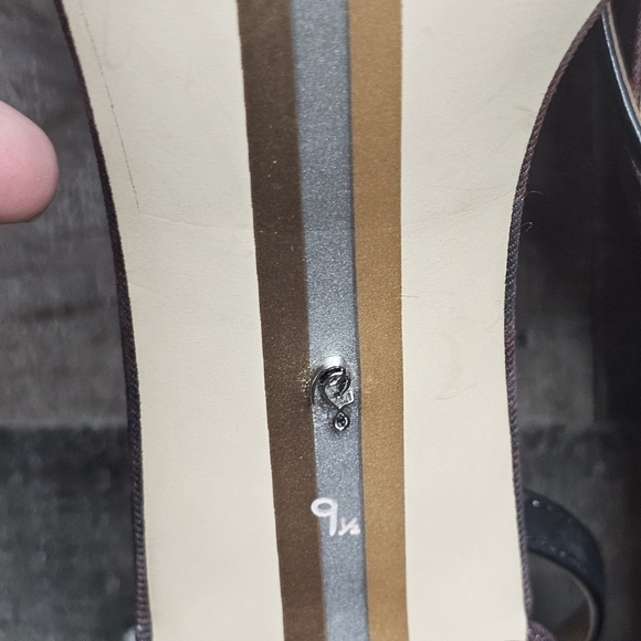 New Sam Edelman Yaro Brick Leather Block Heel Sandals - Picture 8 of 9